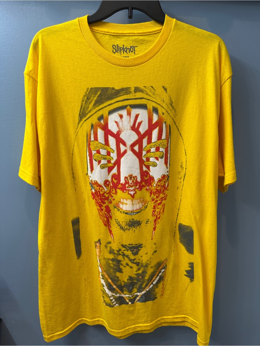 Sleep Token t-shirt size large yellow NEW one of a kind labeled Slipknot